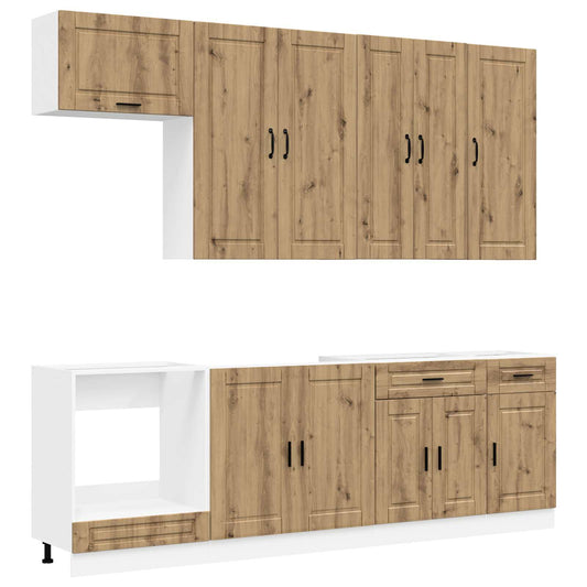 Kitchen Unit PORTO 8 pcs Artisan Oak Engineered Wood Kitchen Unit PORTO 8 pcs Artisan Oak Engineered Wood