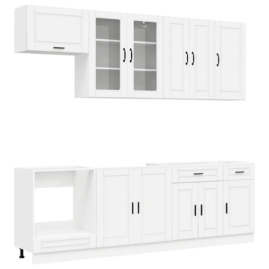 Kitchen Unit PORTO 8 pcs White Engineered Wood Kitchen Unit PORTO 8 pcs White Engineered Wood