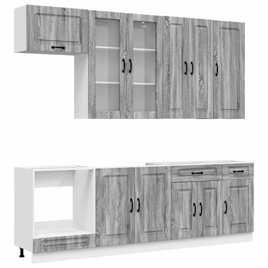 Kitchen Unit KALMAR 8 pcs Grey Sonoma Engineered Wood Kitchen Unit KALMAR 8 pcs Grey Sonoma Engineered Wood