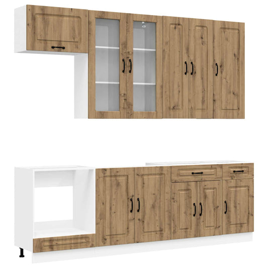 Kitchen Unit KALMAR 8 pcs Artisan Oak Engineered Wood Kitchen Unit KALMAR 8 pcs Artisan Oak Engineered Wood