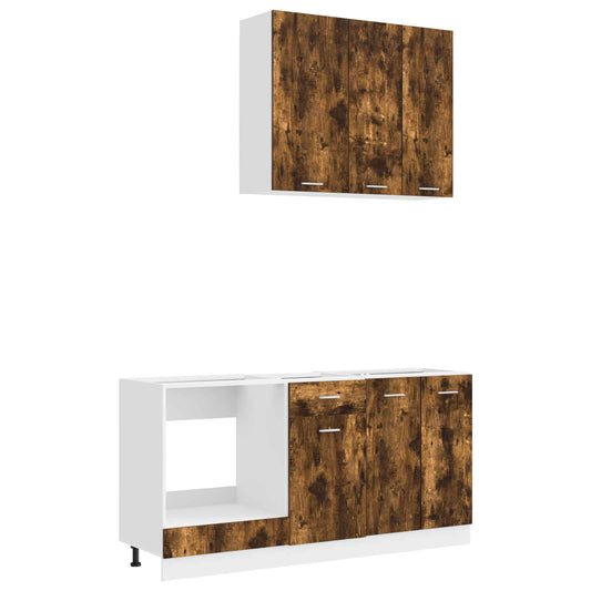 Kitchen Unit LYON 5 pcs Smoked Oak Engineered Wood Kitchen Unit LYON 5 pcs Smoked Oak Engineered Wood