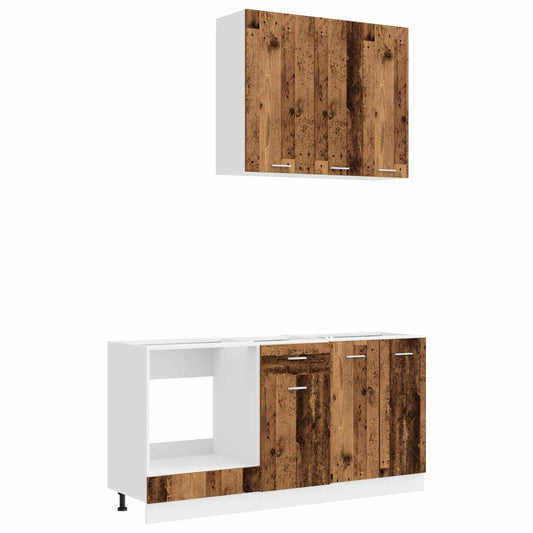 Kitchen Unit LYON 5 pcs Old Wood Engineered Wood Kitchen Unit LYON 5 pcs Old Wood Engineered Wood