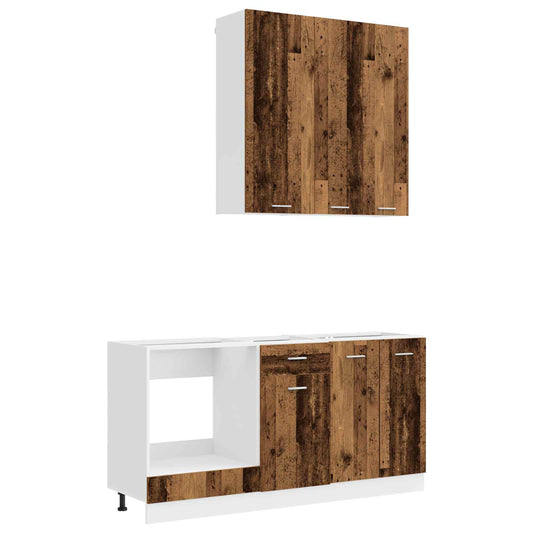 Kitchen Unit LYON 5 pcs Old Wood Engineered Wood Kitchen Unit LYON 5 pcs Old Wood Engineered Wood