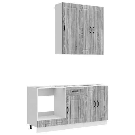 Kitchen Unit KALMAR 5 pcs Grey Sonoma Engineered Wood Kitchen Unit KALMAR 5 pcs Grey Sonoma Engineered Wood
