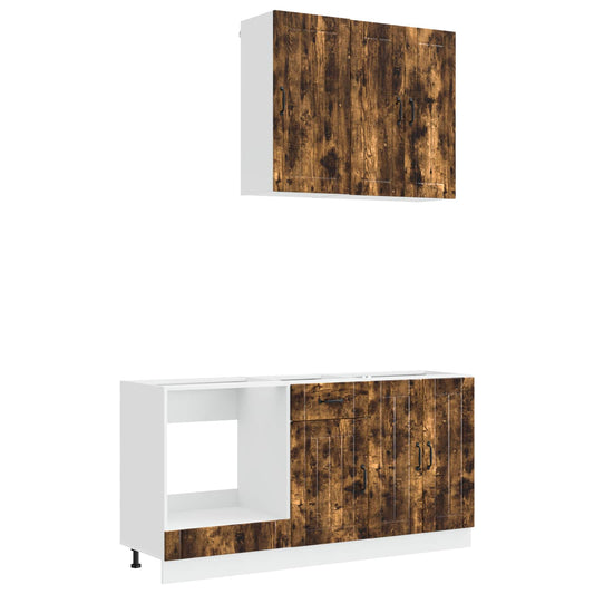 Kitchen Unit LUCCA 5 pcs Smoked Oak Engineered Wood Kitchen Unit LUCCA 5 pcs Smoked Oak Engineered Wood