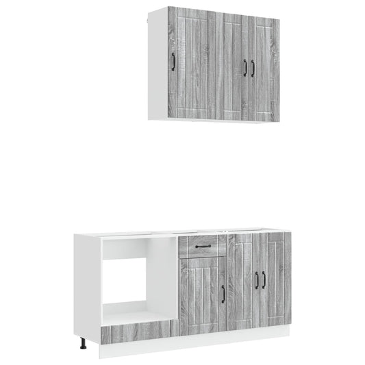 Kitchen Unit LUCCA 5 pcs Grey Sonoma Engineered Wood Kitchen Unit LUCCA 5 pcs Grey Sonoma Engineered Wood