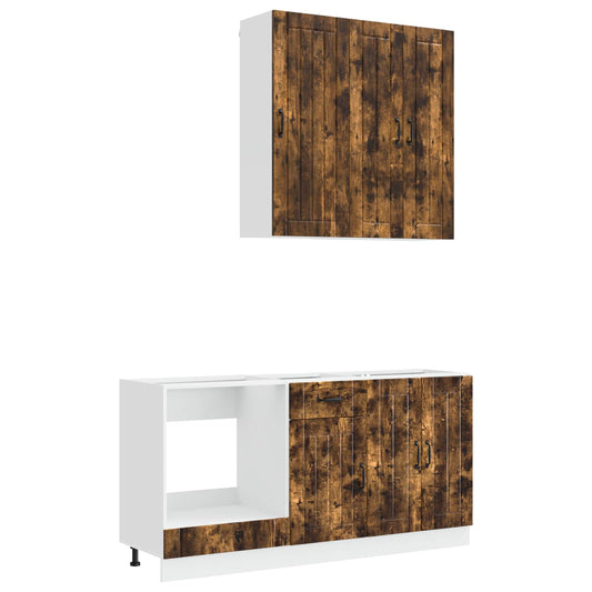 Kitchen Unit LUCCA 5 pcs Smoked Oak Engineered Wood Kitchen Unit LUCCA 5 pcs Smoked Oak Engineered Wood