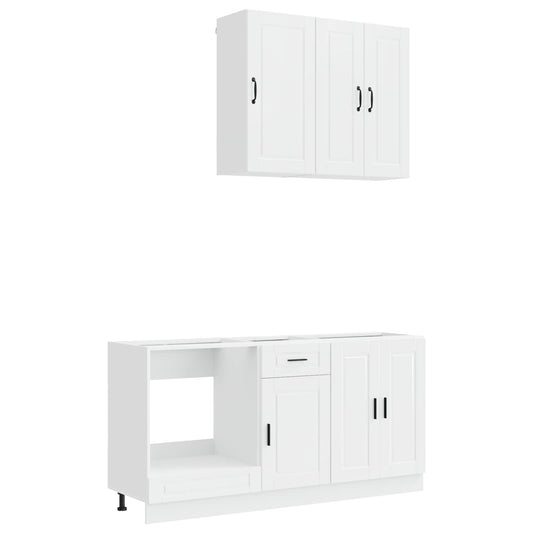 Kitchen Unit PORTO 5 pcs High Gloss White Engineered Wood Kitchen Unit PORTO 5 pcs High Gloss White Engineered Wood