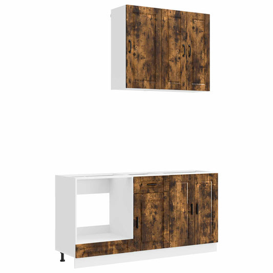 Kitchen Unit PORTO 5 pcs Smoked Oak Engineered Wood Kitchen Unit PORTO 5 pcs Smoked Oak Engineered Wood