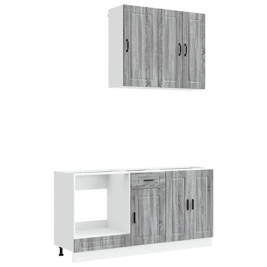 Kitchen Unit PORTO 5 pcs Grey Sonoma Engineered Wood Kitchen Unit PORTO 5 pcs Grey Sonoma Engineered Wood