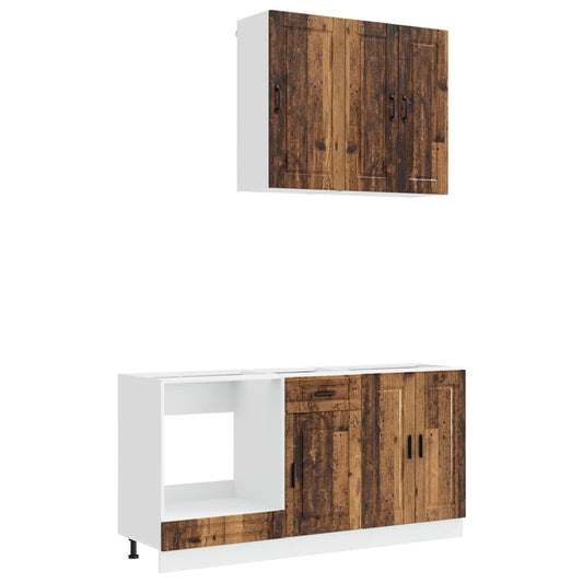 Kitchen Unit PORTO 5 pcs Old Wood Engineered Wood Kitchen Unit PORTO 5 pcs Old Wood Engineered Wood