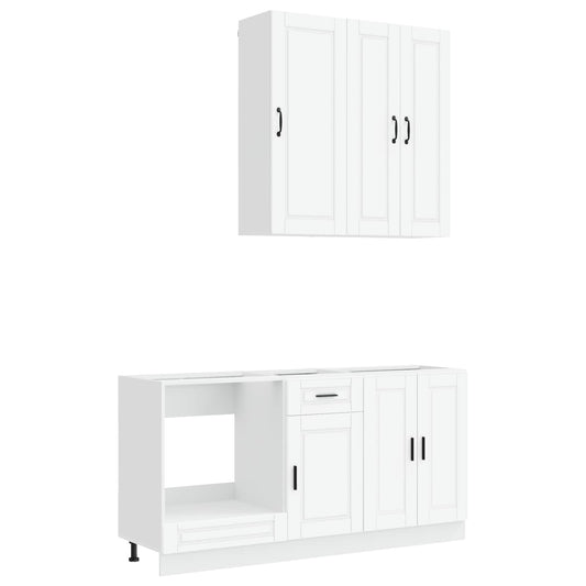 Kitchen Unit PORTO 5 pcs White Engineered Wood Kitchen Unit PORTO 5 pcs White Engineered Wood