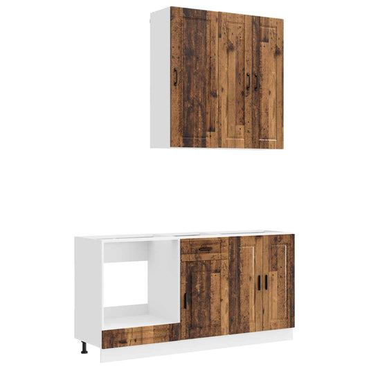 Kitchen Unit PORTO 5 pcs Old Wood Engineered Wood Kitchen Unit PORTO 5 pcs Old Wood Engineered Wood