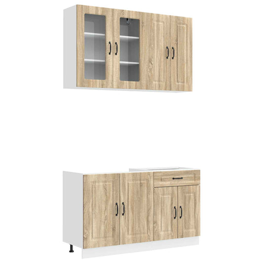 Kitchen Unit KALMAR 4 pcs Sonoma Oak Engineered Wood Kitchen Unit KALMAR 4 pcs Sonoma Oak Engineered Wood