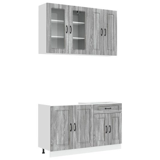 Kitchen Unit KALMAR 4 pcs Grey Sonoma Engineered Wood Kitchen Unit KALMAR 4 pcs Grey Sonoma Engineered Wood