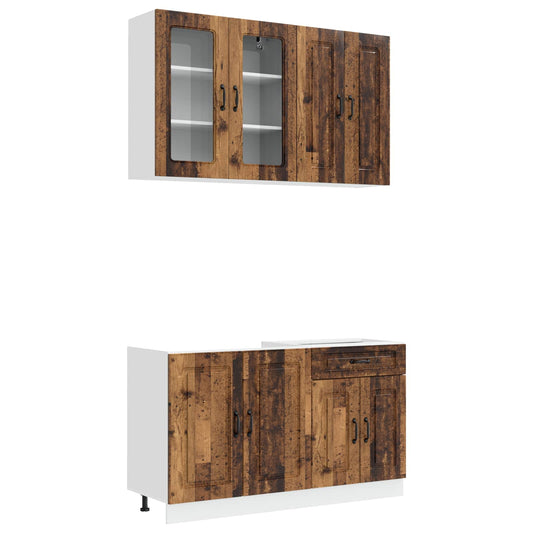 Kitchen Unit KALMAR 4 pcs Old Wood Engineered Wood Kitchen Unit KALMAR 4 pcs Old Wood Engineered Wood