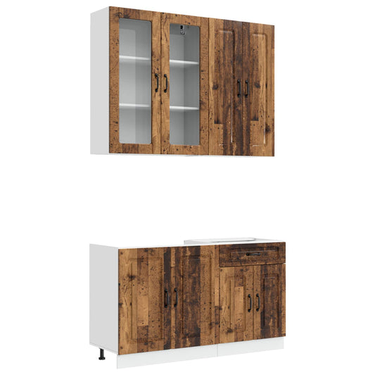 Kitchen Unit KALMAR 4 pcs Old Wood Engineered Wood Kitchen Unit KALMAR 4 pcs Old Wood Engineered Wood