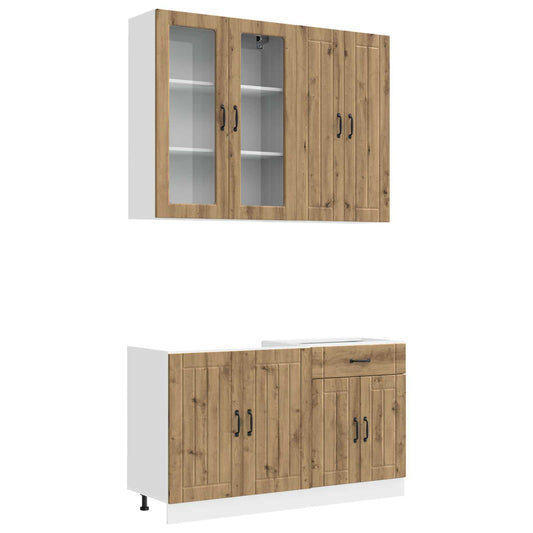 Kitchen Unit LUCCA 4 pcs Artisan Oak Engineered Wood Kitchen Unit LUCCA 4 pcs Artisan Oak Engineered Wood