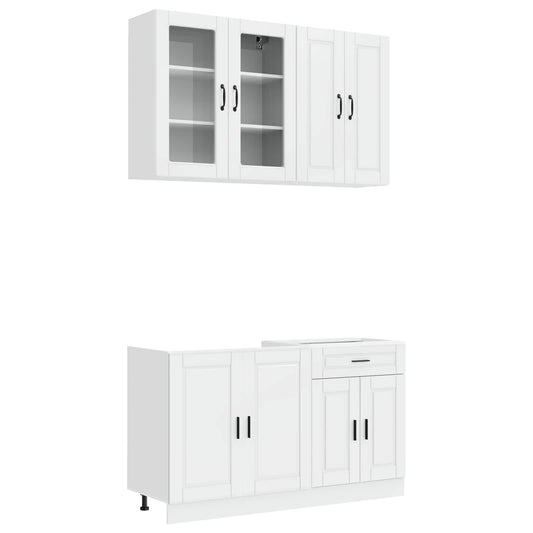 Kitchen Unit PORTO 4 pcs High Gloss White Engineered Wood Kitchen Unit PORTO 4 pcs High Gloss White Engineered Wood