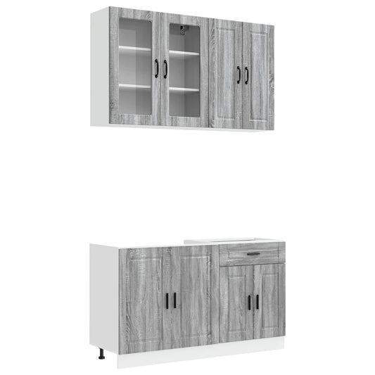 Kitchen Unit PORTO 4 pcs Grey Sonoma Engineered Wood Kitchen Unit PORTO 4 pcs Grey Sonoma Engineered Wood