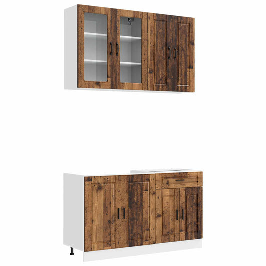 Kitchen Unit PORTO 4 pcs Old Wood Engineered Wood Kitchen Unit PORTO 4 pcs Old Wood Engineered Wood
