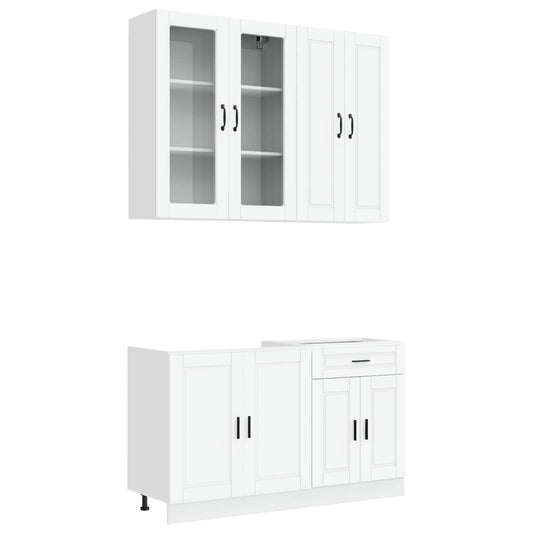 Kitchen Unit PORTO 4 pcs White Engineered Wood Kitchen Unit PORTO 4 pcs White Engineered Wood
