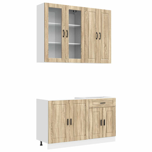 Kitchen Unit PORTO 4 pcs Sonoma Oak Engineered Wood Kitchen Unit PORTO 4 pcs Sonoma Oak Engineered Wood