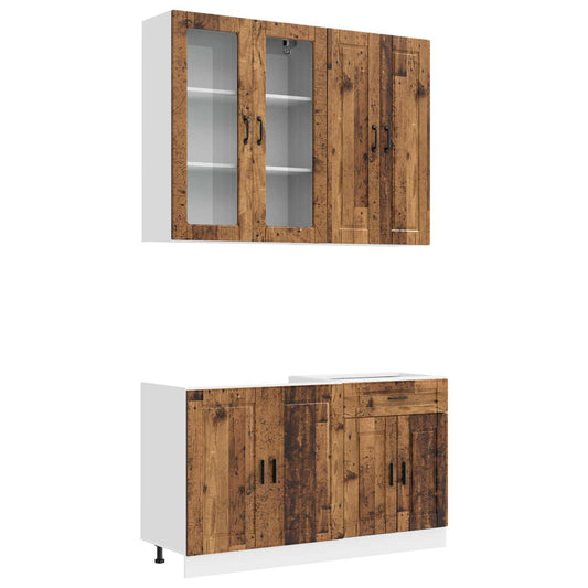 Kitchen Unit PORTO 4 pcs Old Wood Engineered Wood Kitchen Unit PORTO 4 pcs Old Wood Engineered Wood