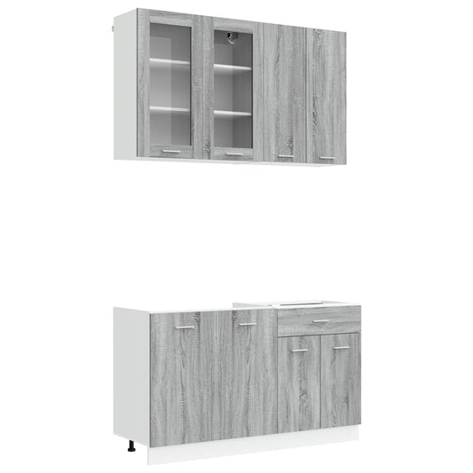 Kitchen Unit LYON 4 pcs Grey Sonoma Engineered Wood Kitchen Unit LYON 4 pcs Grey Sonoma Engineered Wood