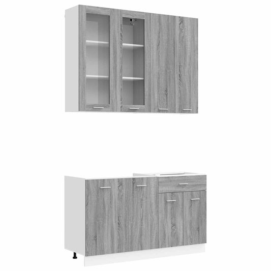 Kitchen Unit LYON 4 pcs Grey Sonoma Engineered Wood Kitchen Unit LYON 4 pcs Grey Sonoma Engineered Wood