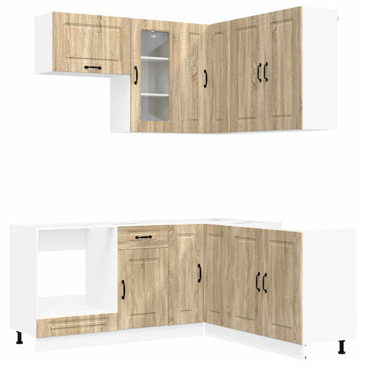 Kitchen Unit KALMAR 8 pcs Sonoma Oak Engineered Wood Kitchen Unit KALMAR 8 pcs Sonoma Oak Engineered Wood