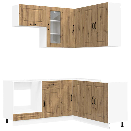Kitchen Unit KALMAR 8 pcs Artisan Oak Engineered Wood Kitchen Unit KALMAR 8 pcs Artisan Oak Engineered Wood