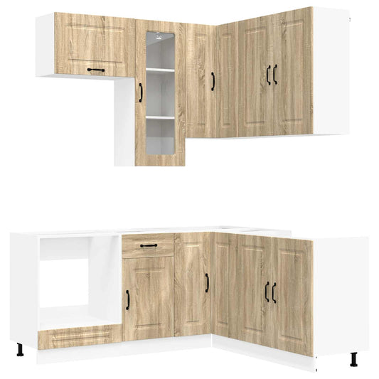 Kitchen Unit KALMAR 8 pcs Sonoma Oak Engineered Wood Kitchen Unit KALMAR 8 pcs Sonoma Oak Engineered Wood