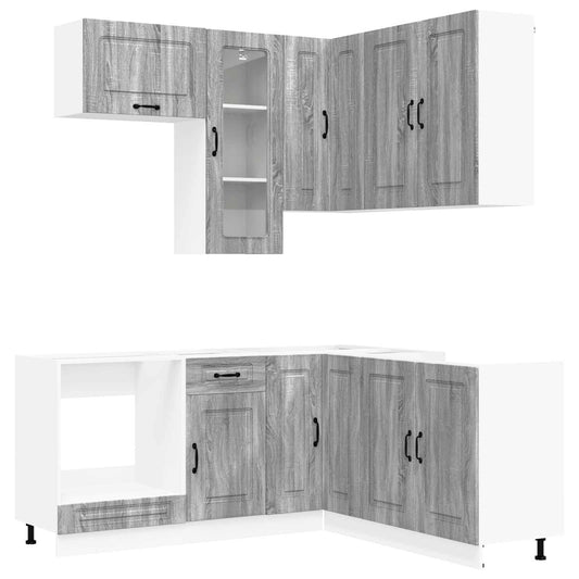 Kitchen Unit KALMAR 8 pcs Grey Sonoma Engineered Wood Kitchen Unit KALMAR 8 pcs Grey Sonoma Engineered Wood