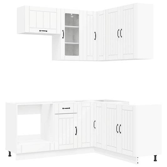 Kitchen Unit LUCCA 8 pcs White Engineered Wood Kitchen Unit LUCCA 8 pcs White Engineered Wood