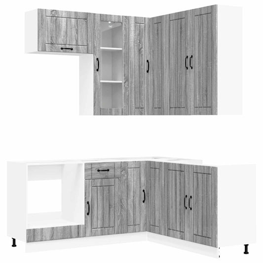Kitchen Unit LUCCA 8 pcs Grey Sonoma Engineered Wood Kitchen Unit LUCCA 8 pcs Grey Sonoma Engineered Wood