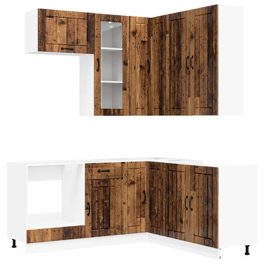 Kitchen Unit LUCCA 8 pcs Old Wood Engineered Wood Kitchen Unit LUCCA 8 pcs Old Wood Engineered Wood