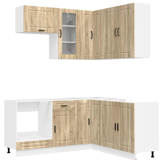 Kitchen Unit PORTO 8 pcs Sonoma Oak Engineered Wood Kitchen Unit PORTO 8 pcs Sonoma Oak Engineered Wood