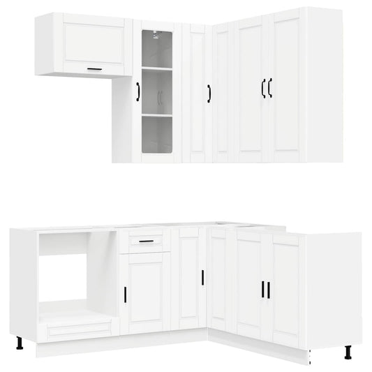 Kitchen Unit PORTO 8 pcs White Engineered Wood Kitchen Unit PORTO 8 pcs White Engineered Wood