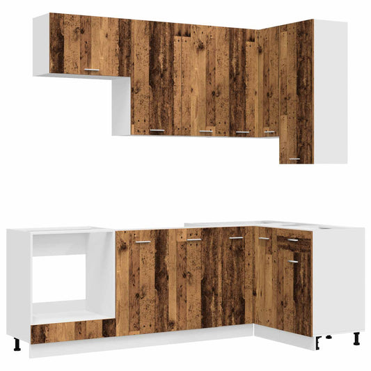 Kitchen Unit LYON 8 pcs Old Wood Engineered Wood Kitchen Unit LYON 8 pcs Old Wood Engineered Wood