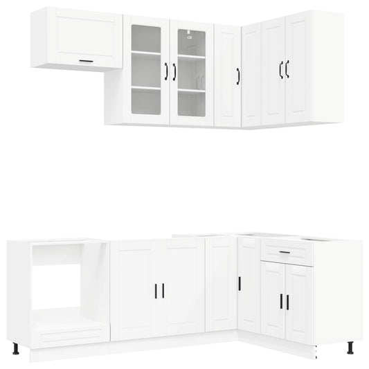 Kitchen Unit PORTO 8 pcs White Engineered Wood Kitchen Unit PORTO 8 pcs White Engineered Wood