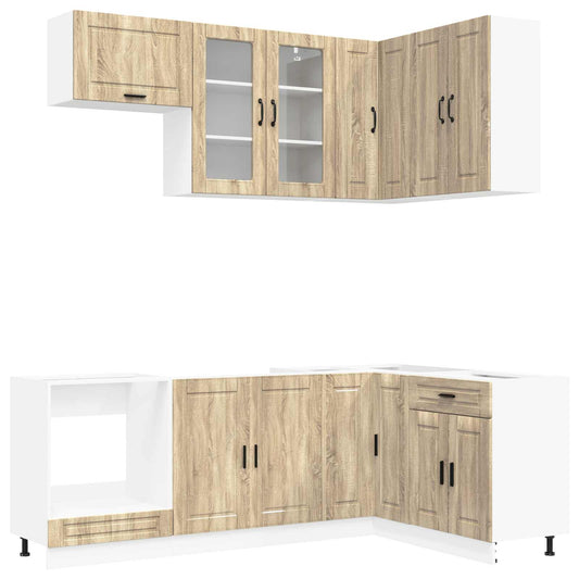 Kitchen Unit PORTO 8 pcs Sonoma Oak Engineered Wood Kitchen Unit PORTO 8 pcs Sonoma Oak Engineered Wood