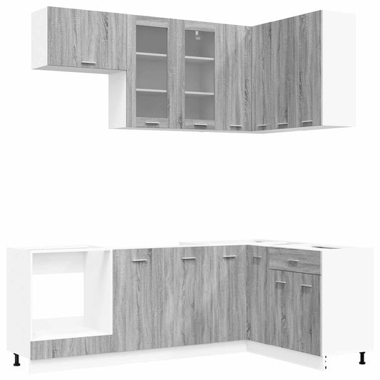 Kitchen Unit LYON 8 pcs Grey Sonoma Engineered Wood Kitchen Unit LYON 8 pcs Grey Sonoma Engineered Wood