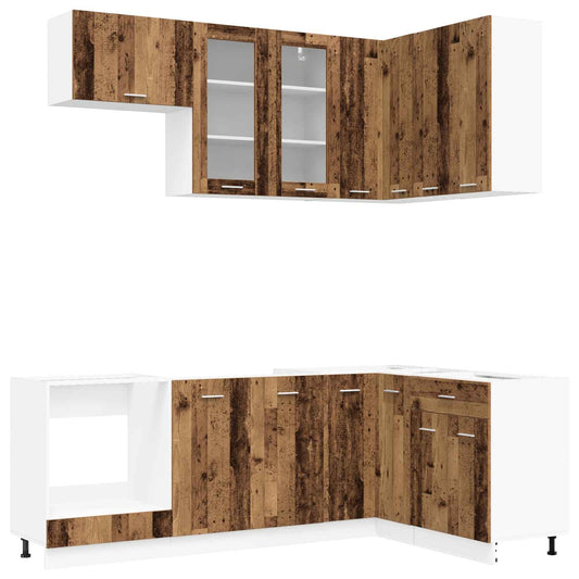 Kitchen Unit LYON 8 pcs Old Wood Engineered Wood Kitchen Unit LYON 8 pcs Old Wood Engineered Wood