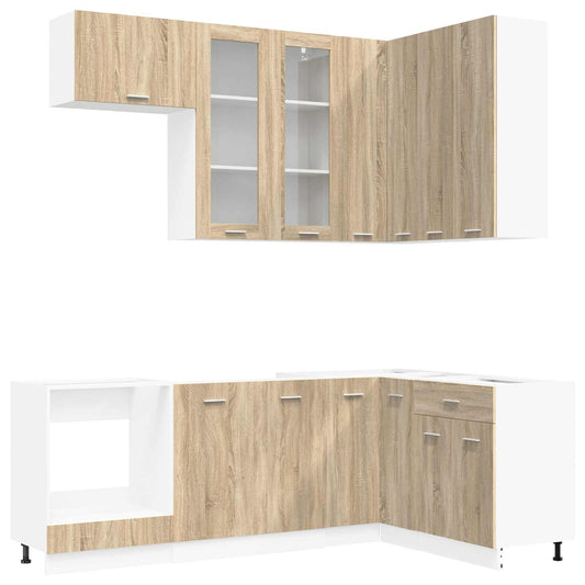 Kitchen Unit LYON 8 pcs Sonoma Oak Engineered Wood Kitchen Unit LYON 8 pcs Sonoma Oak Engineered Wood