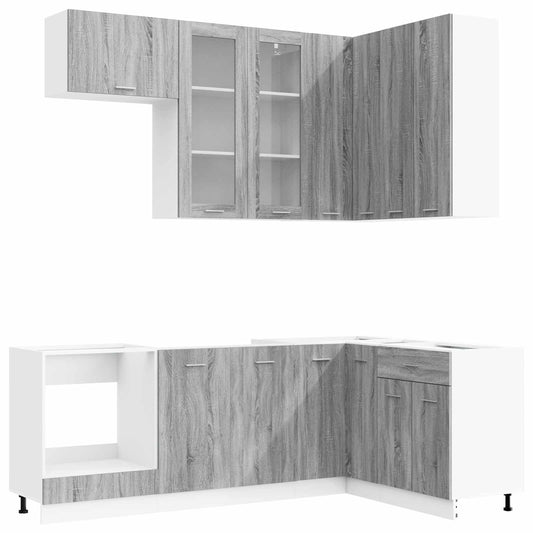 Kitchen Unit LYON 8 pcs Grey Sonoma Engineered Wood Kitchen Unit LYON 8 pcs Grey Sonoma Engineered Wood
