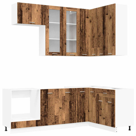 Kitchen Unit LYON 8 pcs Old Wood Engineered Wood Kitchen Unit LYON 8 pcs Old Wood Engineered Wood