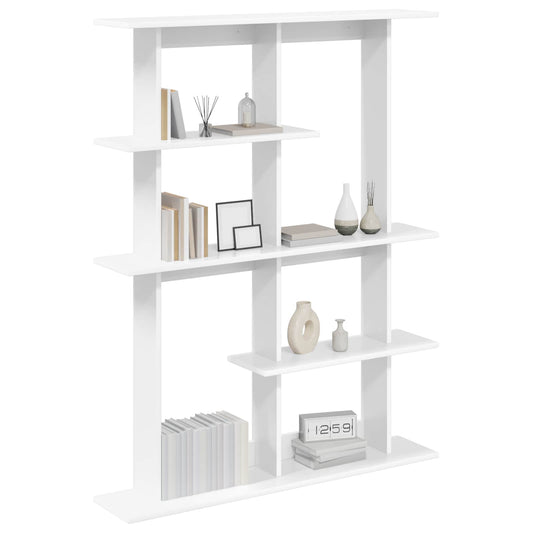 Wall Shelving Unit White 102 x 20 x 130 cm Engineered Wood Wall Shelving Unit White 102 x 20 x 130 cm Engineered Wood