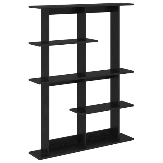 Wall Shelf Black Oak 102 x 20 x 130 cm Engineered Wood Wall Shelf Black Oak 102 x 20 x 130 cm Engineered Wood