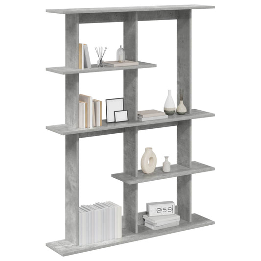 Wall Shelving Unit Grey 102 x 20 x 130 cm Engineered Wood Wall Shelving Unit Grey 102 x 20 x 130 cm Engineered Wood